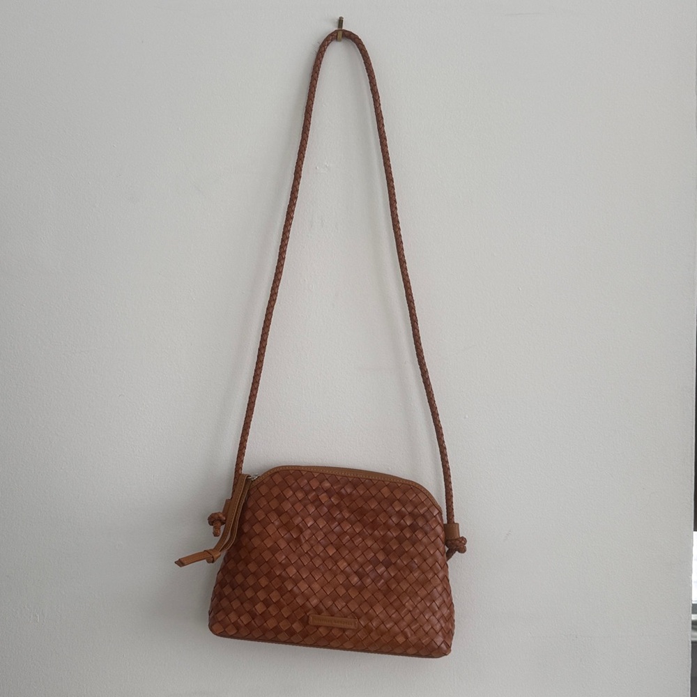 Loeffler Randall Leather Woven Crossbody Bag - Picture 2 of 6